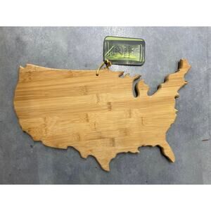 Totally Bamboo Wood Bamboo United States Cutting Board